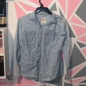 Button up blue shirt